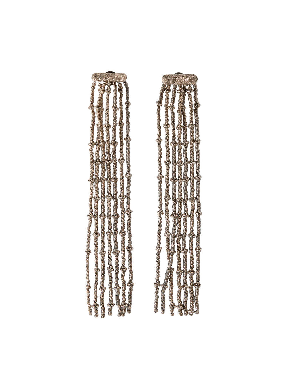 Brunello Cucinelli Women Metallic Layered Design Drop Earrings In Metal For Women BRUNELLO CUCINELLI
