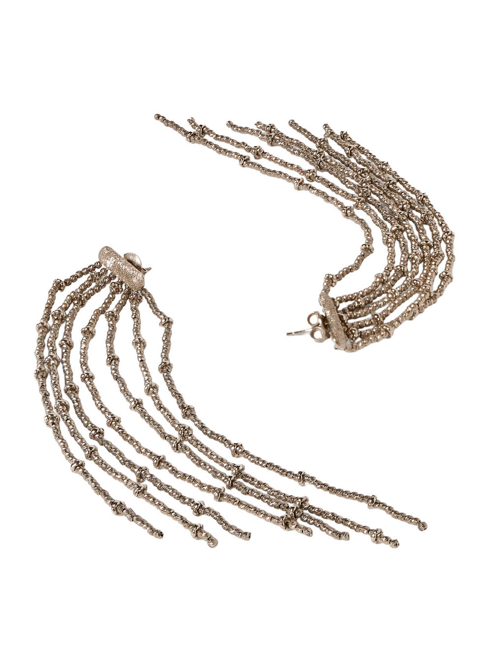 Brunello Cucinelli Women Metallic Layered Design Drop Earrings In Metal For Women BRUNELLO CUCINELLI