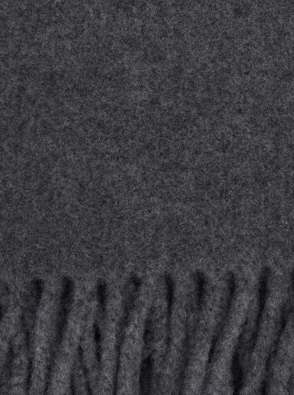 Brunello Cucinelli Women Gray Scarf With Fringed Hem And Brushed Finish In Cashmere For Women BRUNELLO CUCINELLI