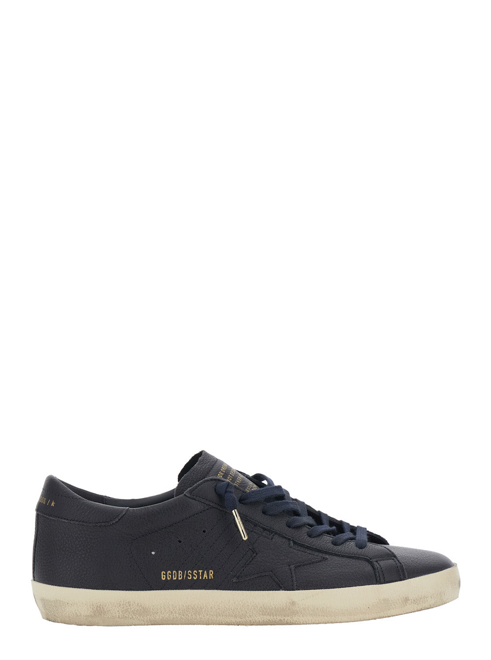 Golden Goose Men Sneakers Superstar With Leather And Blue Details Unisex GOLDEN GOOSE
