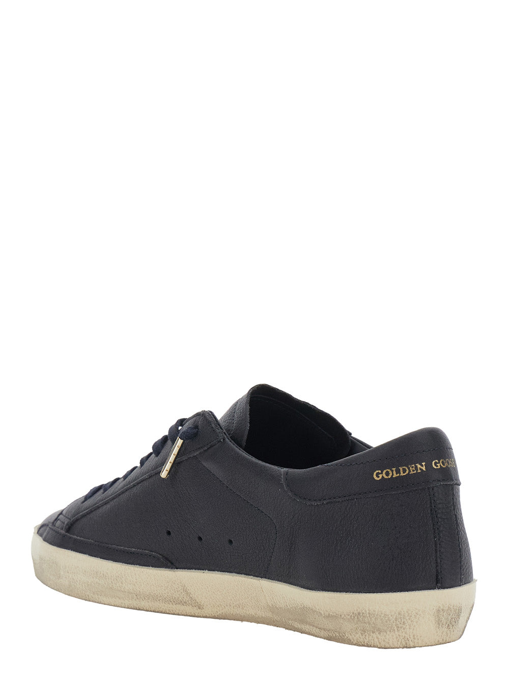 Golden Goose Men Sneakers Superstar With Leather And Blue Details Unisex GOLDEN GOOSE