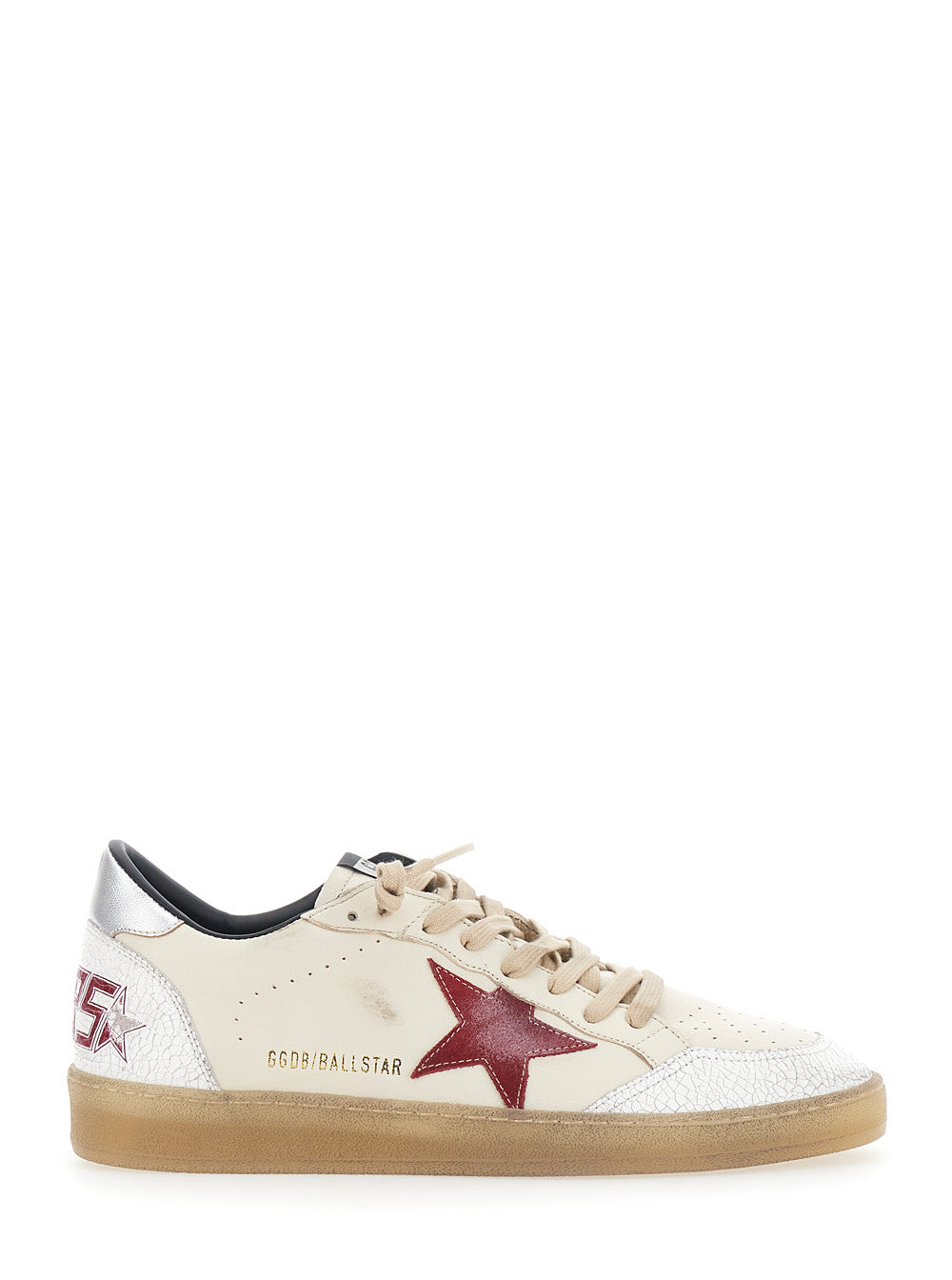 Golden Goose Men Ballstar Sneakers With White Sheep, Cow, And Goat Leather Unisex GOLDEN GOOSE