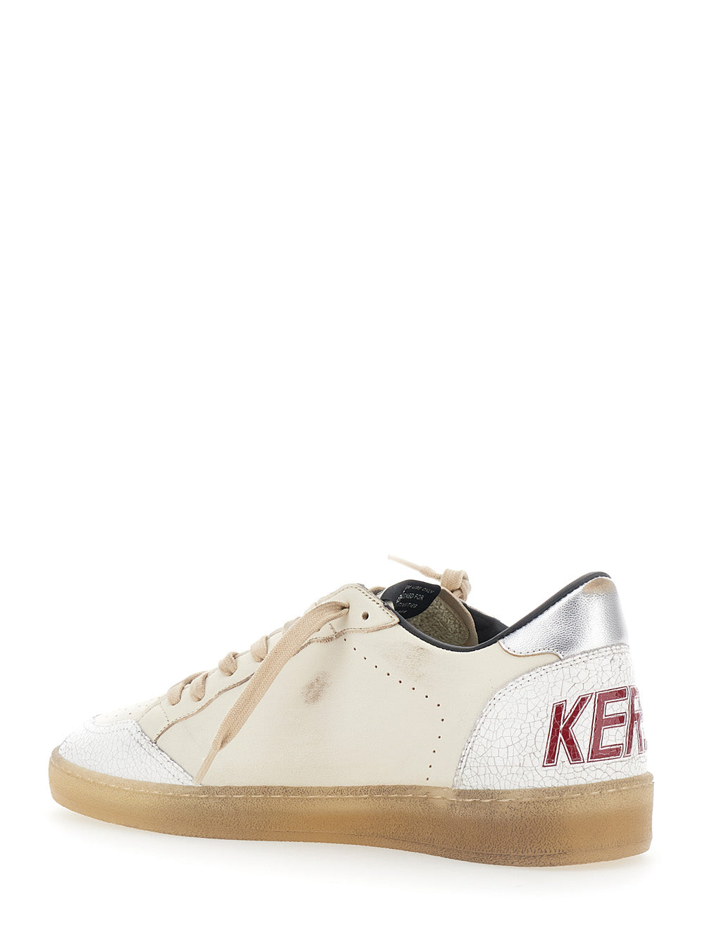 Golden Goose Men Ballstar Sneakers With White Sheep, Cow, And Goat Leather Unisex GOLDEN GOOSE