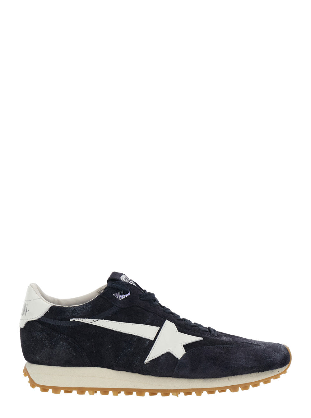 Golden Goose Men Sneakers Runnig Maratone With Leather And Blue Unisex GOLDEN GOOSE