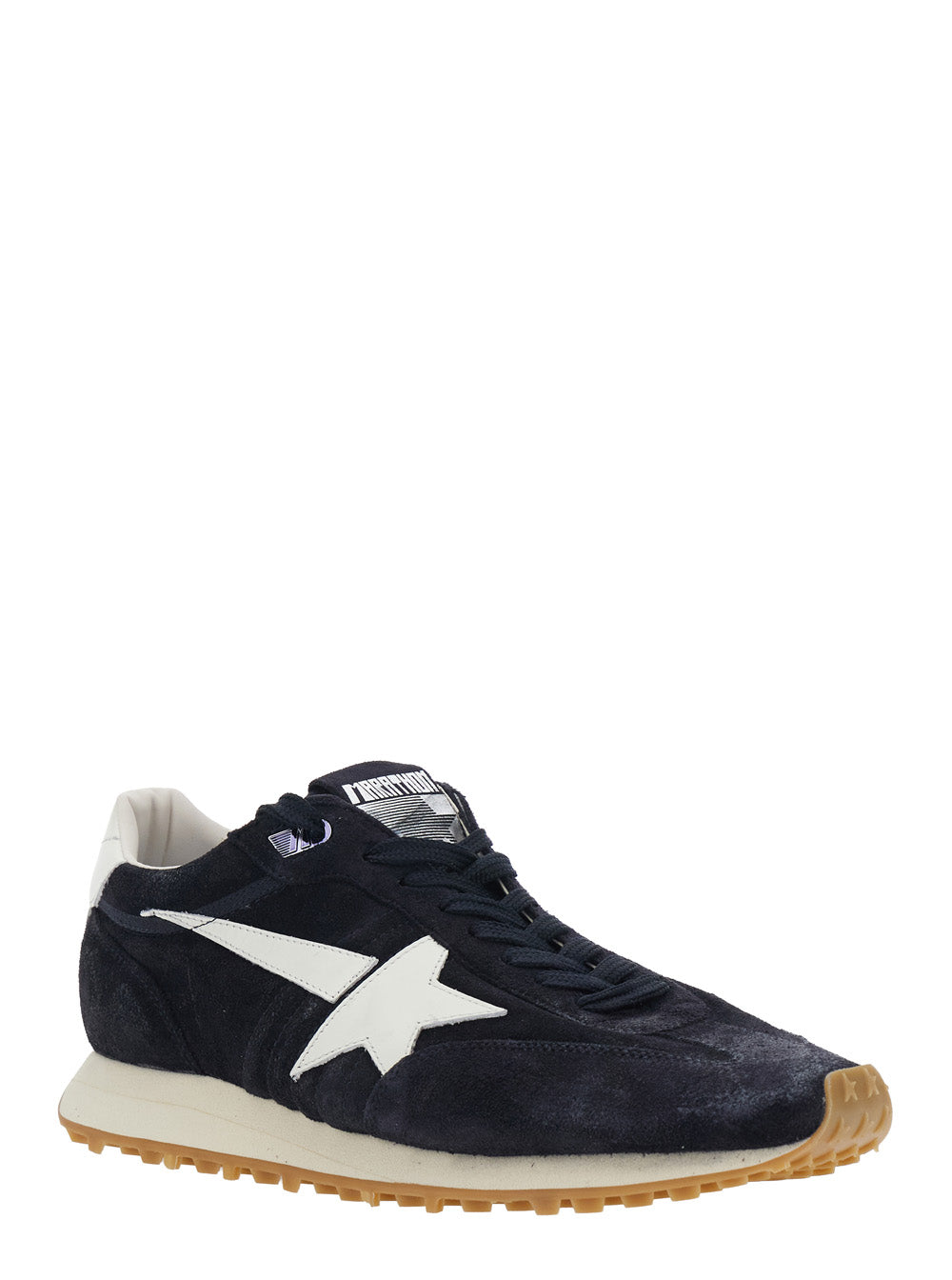 Golden Goose Men Sneakers Runnig Maratone With Leather And Blue Unisex GOLDEN GOOSE
