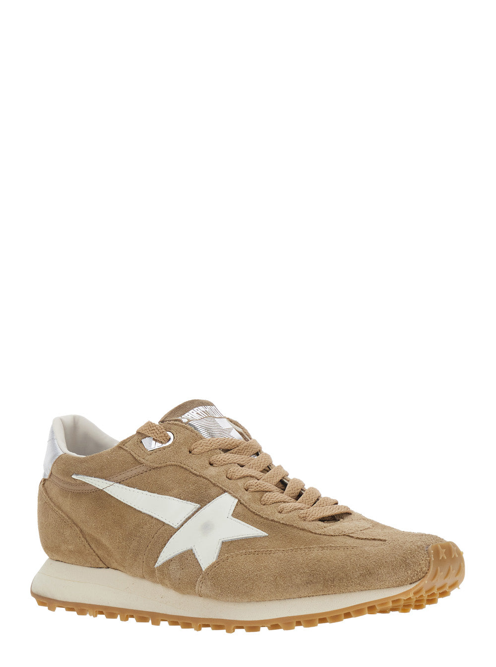 Golden Goose Men Sneakers Runnig Maratone With Leather, Beige And Unisex GOLDEN GOOSE