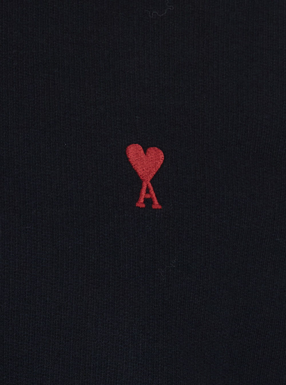 Ami Paris Men Sweatshirt With Ami De Coeur Logo And Long Sleeves In Black Cotton Unisex AMI PARIS