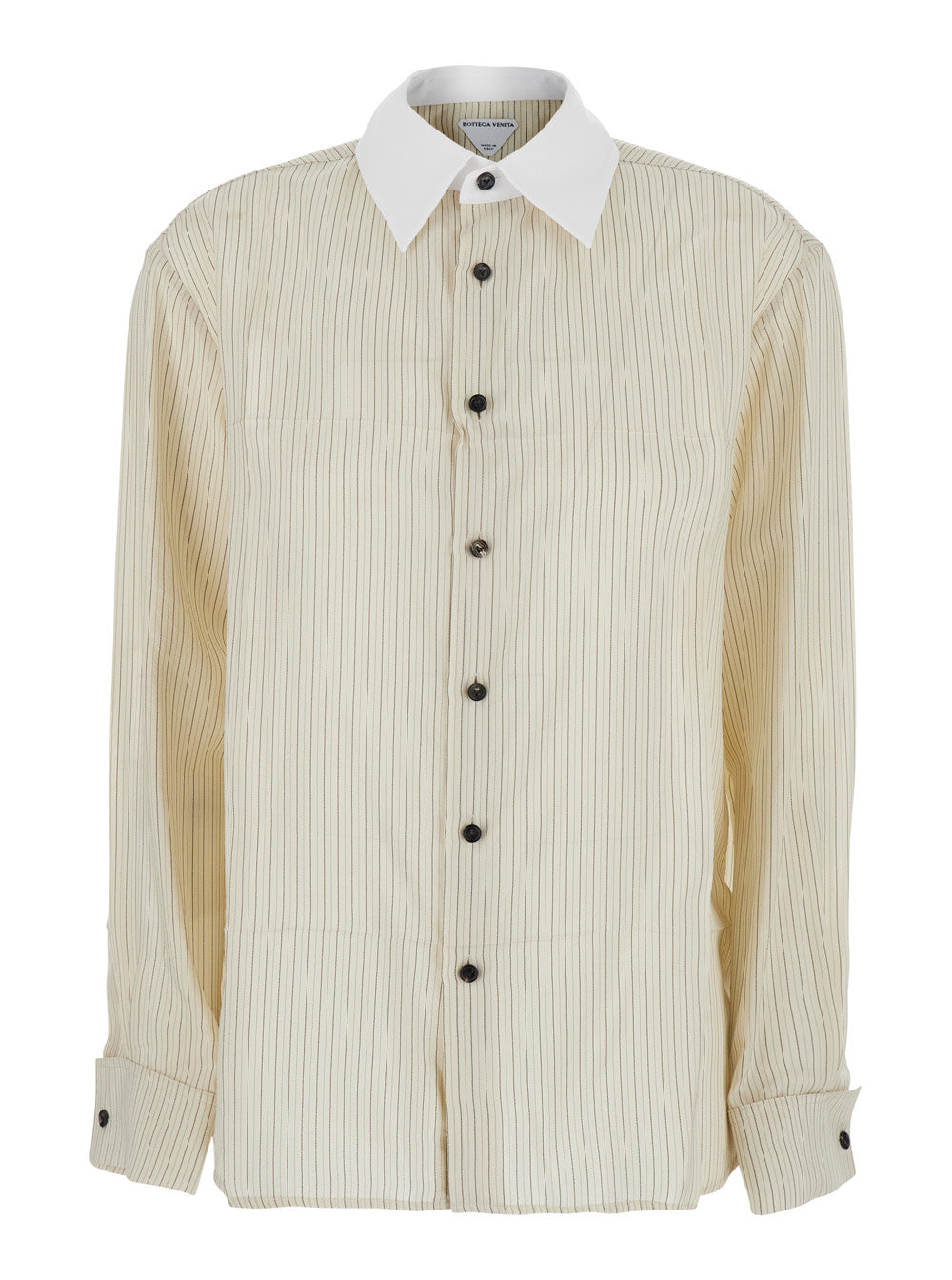Bottega Veneta Women Fluid Viscose Striped Long Sleeves Shirt BOTTEGA VENETA