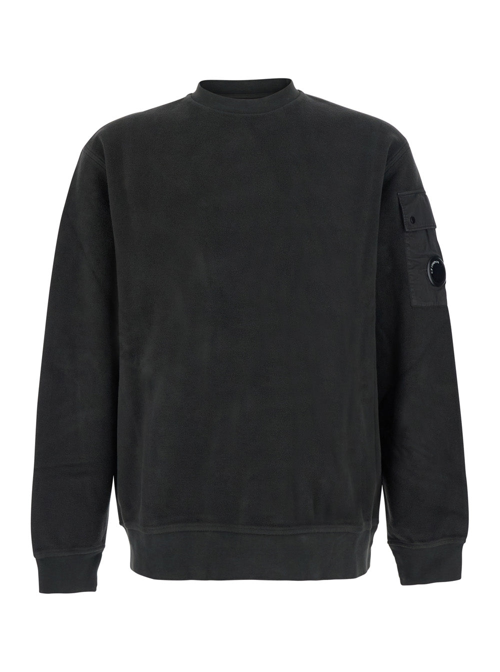 C.P. Company Men Sweatshirt With Round Neck And Long Sleeves In Gray Fleece Unisex C.P. COMPANY