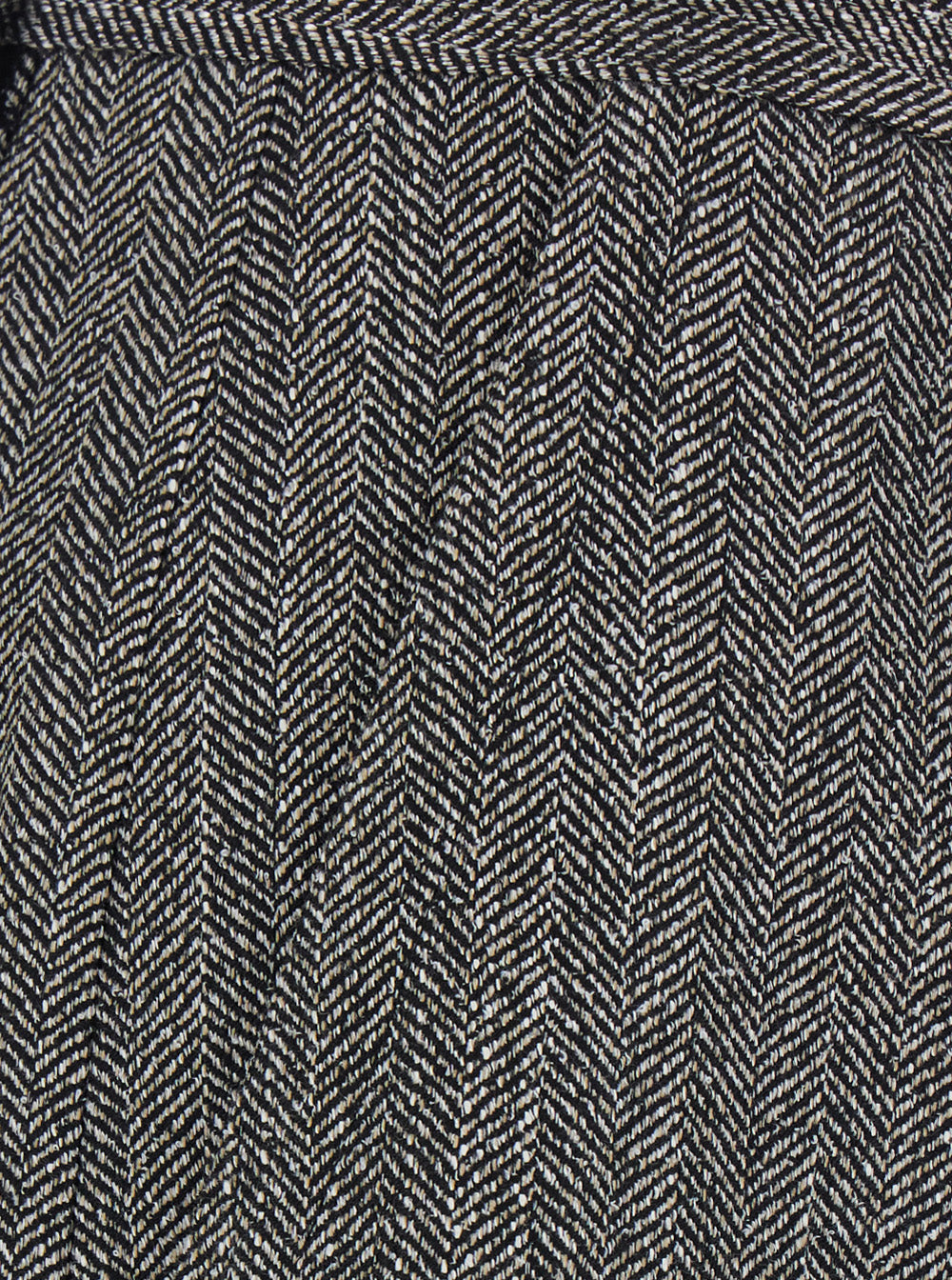 Forte_Forte Women Gray Pants With All-Over Chevron Motif In Viscose Blend For Women FORTE FORTE