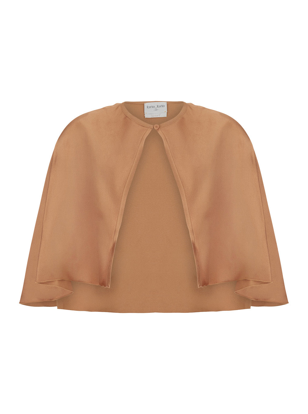 Forte_Forte Women Pink Satin Envers Cape For Women FORTE FORTE