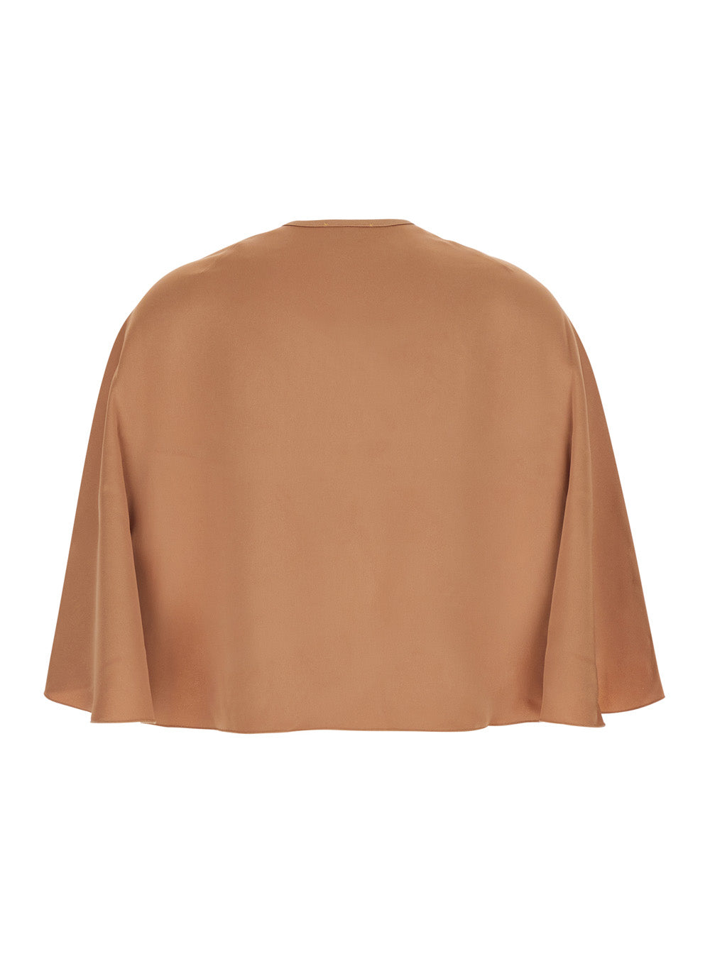 Forte_Forte Women Pink Satin Envers Cape For Women FORTE FORTE