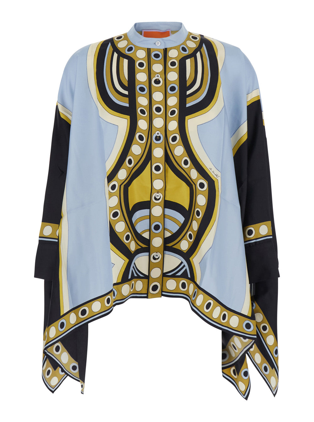 La Doublej Women Multicolored Scarf Shirt With Collar And Long Sleeves, In Cotton, For Women LA DOUBLEJ