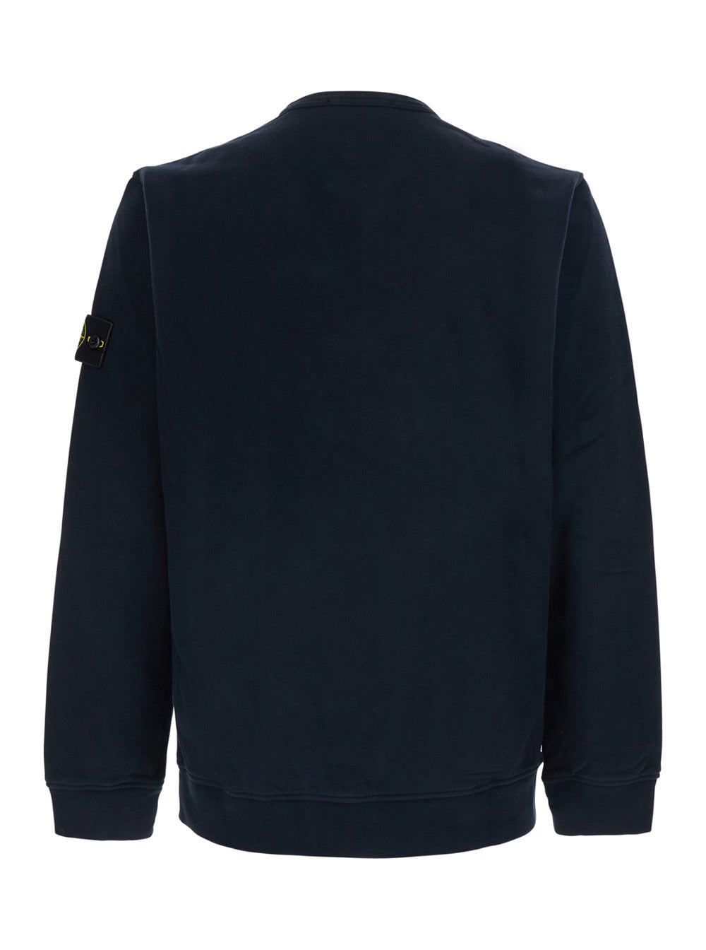 Stone Island Men Hooded Sweatshirt In Organic Cotton With Blue Logo For Men STONE ISLAND
