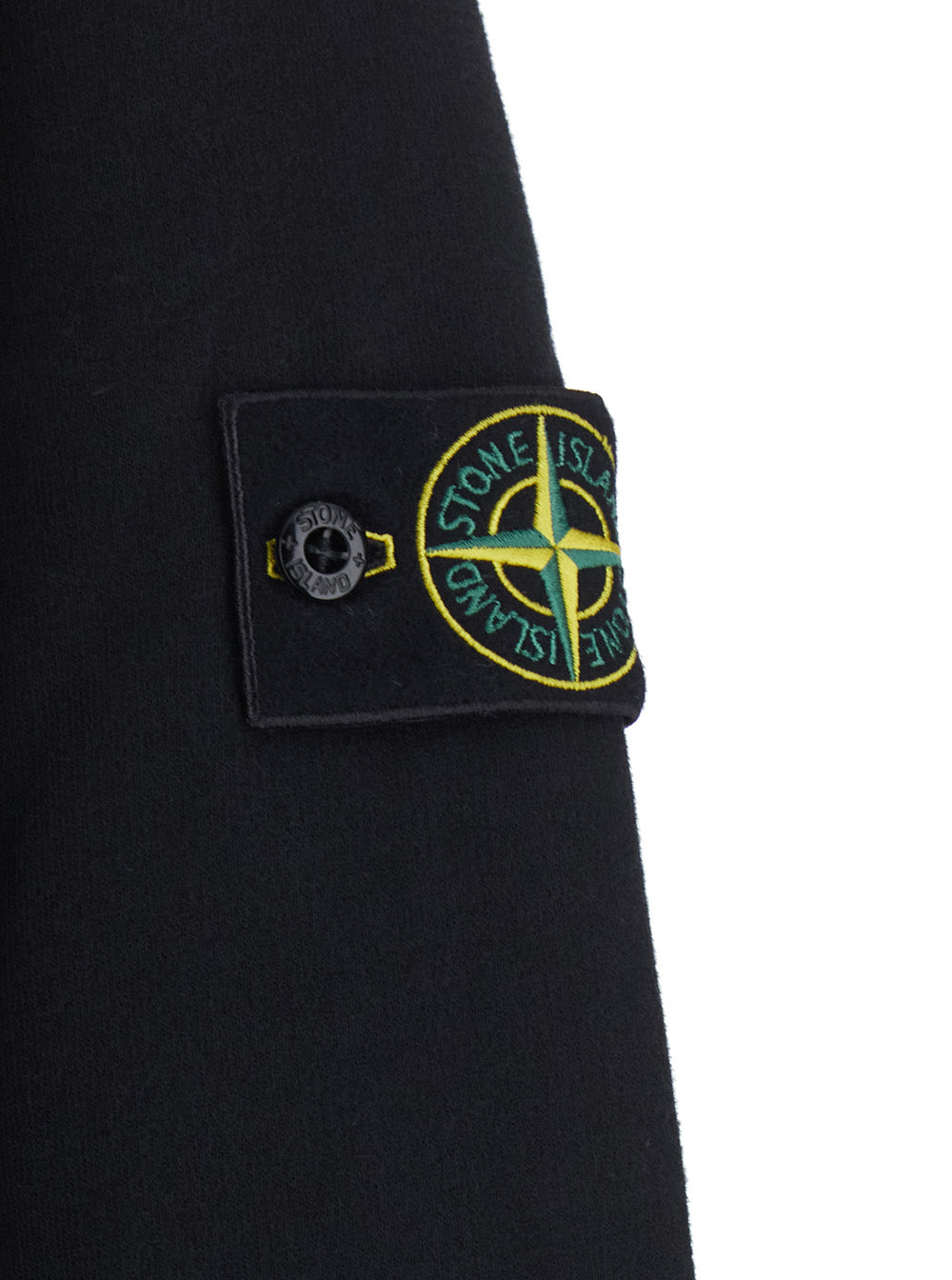Stone Island Men High-Neck Sweatshirt With Long Sleeves In Black Organic Cotton For Men STONE ISLAND