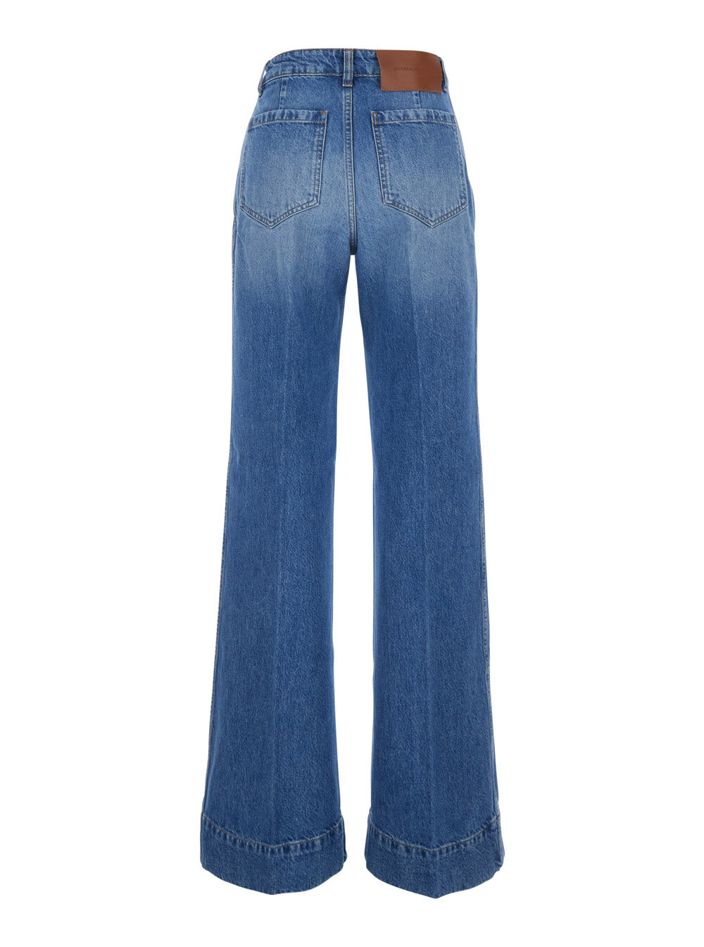 Victoria Beckham Women Alina Jean With 100% Cotton Light Blue Woman VICTORIA BECKHAM