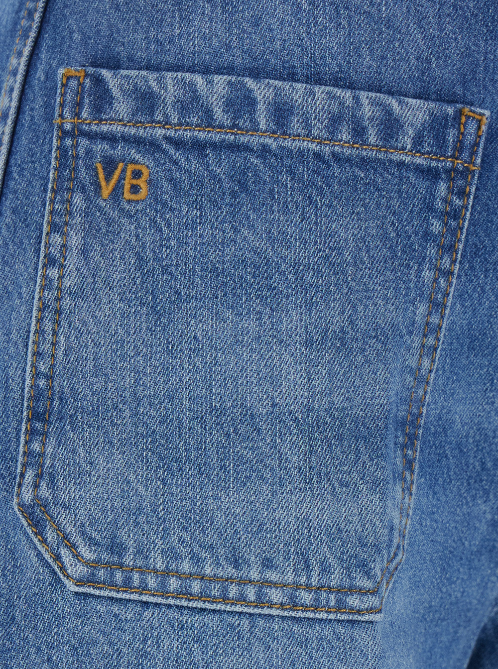 Victoria Beckham Women Alina Jean With 100% Cotton Light Blue Woman VICTORIA BECKHAM