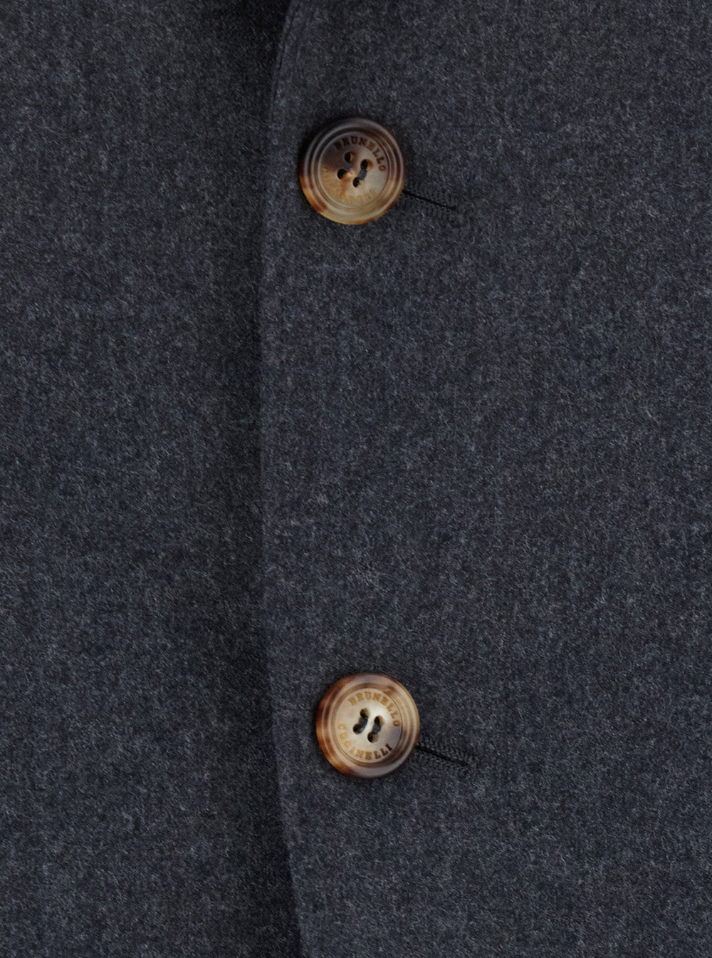 Brunello Cucinelli Men Grey Single-Breasted Suit With Notched Revers In Wool For Men BRUNELLO CUCINELLI