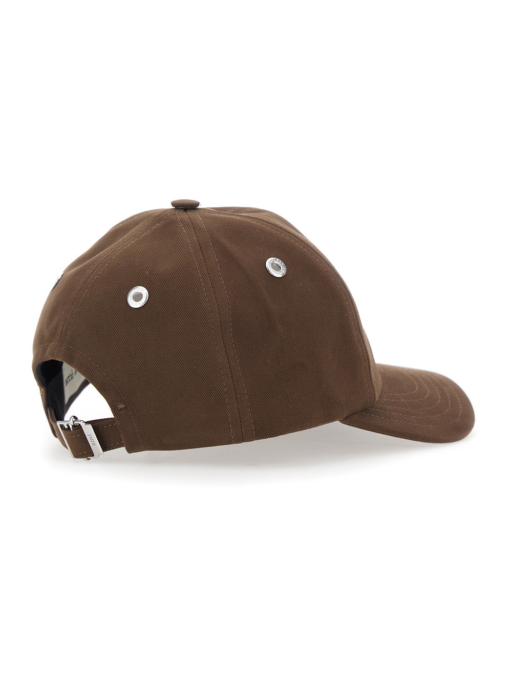 Ami Paris Men Quota Hat With Ami De Coeur Embroidery In Tech Fabric Brown Unisex AMI PARIS