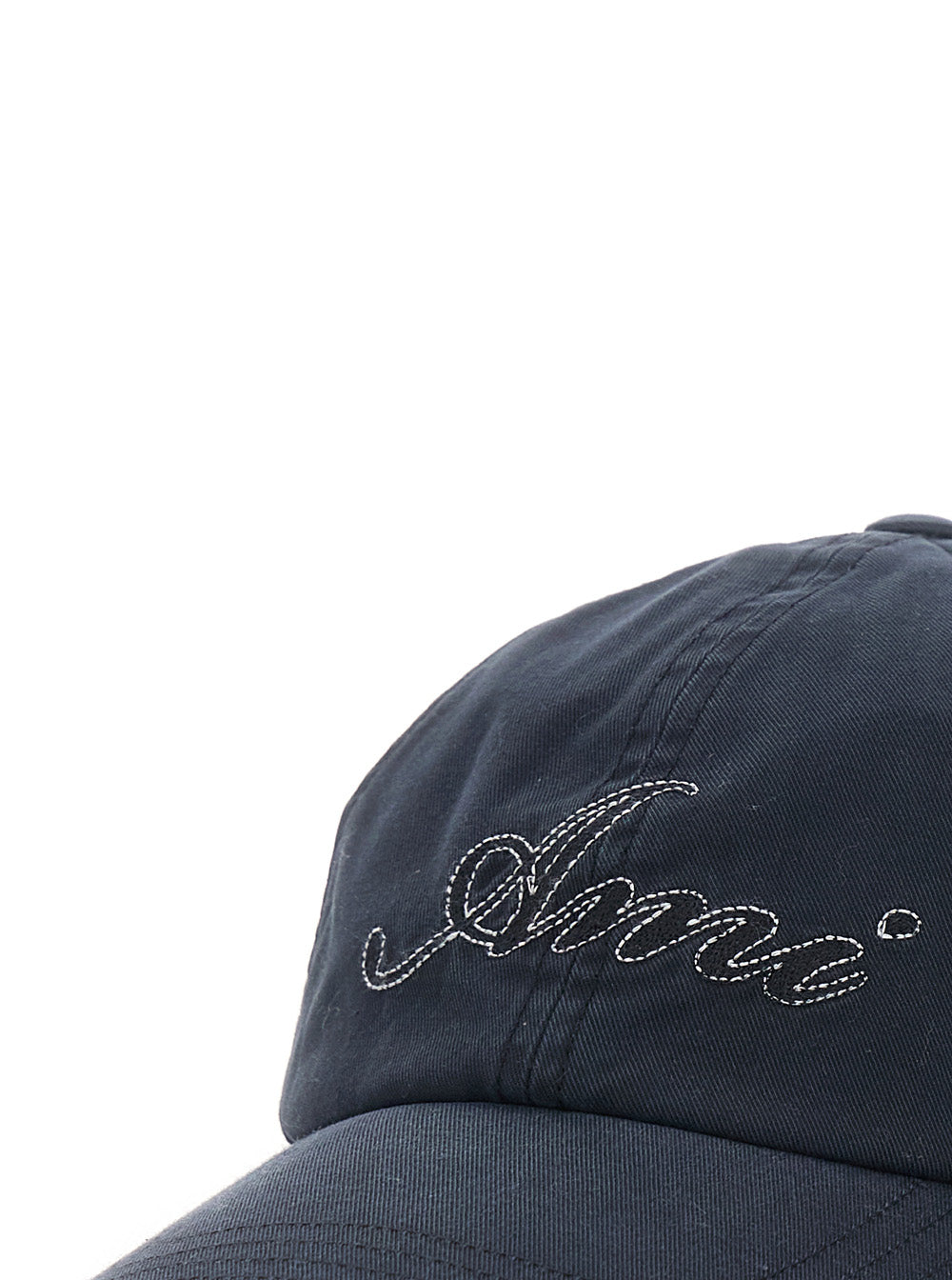 Ami Paris Men Ami Hat With Embroidery And Tech Fabric Black Unisex AMI PARIS