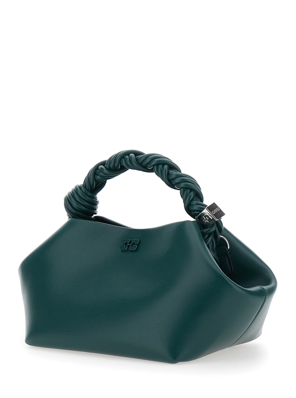 Ganni Women Handbag With Leather Details Green Women GANNI