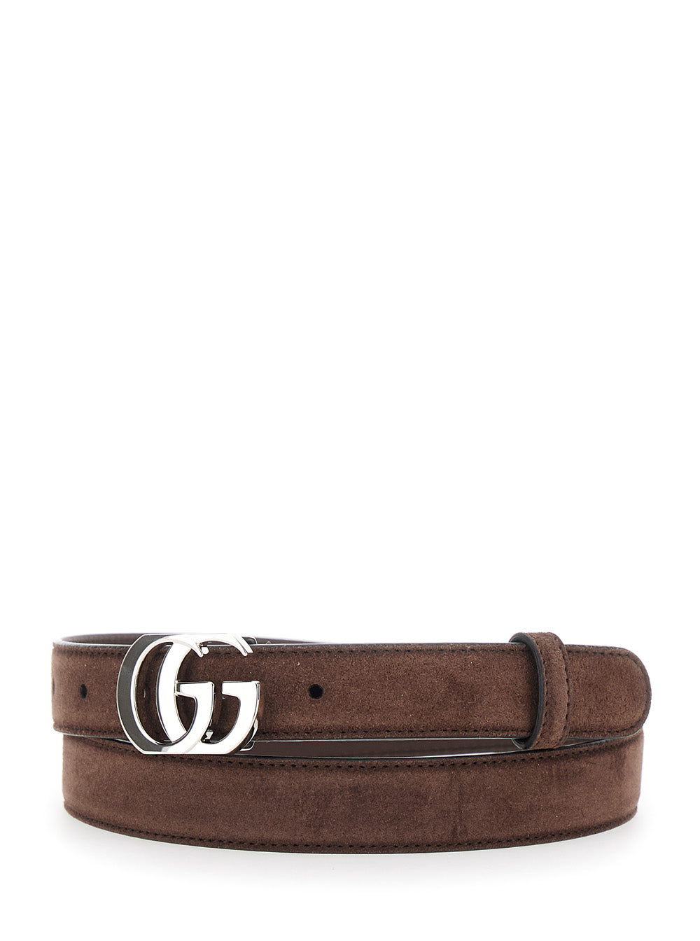Gucci Women Suede Gg Belt GUCCI