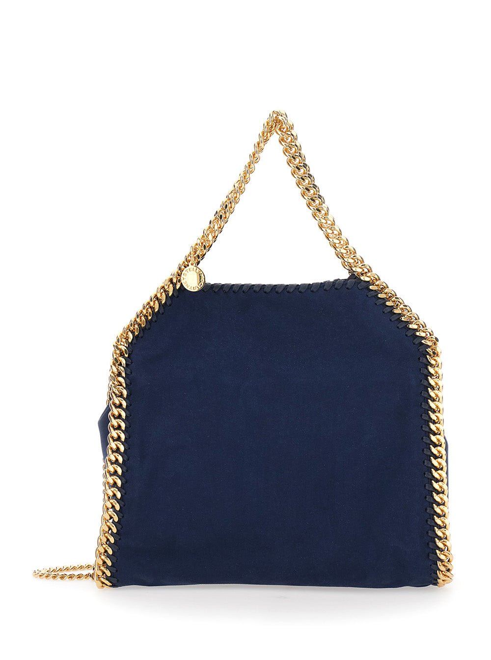 Stella Mccartney Women Falabella Mini Bag Alter Suede With Blue Suede Details And Woman STELLA MCCARTNEY