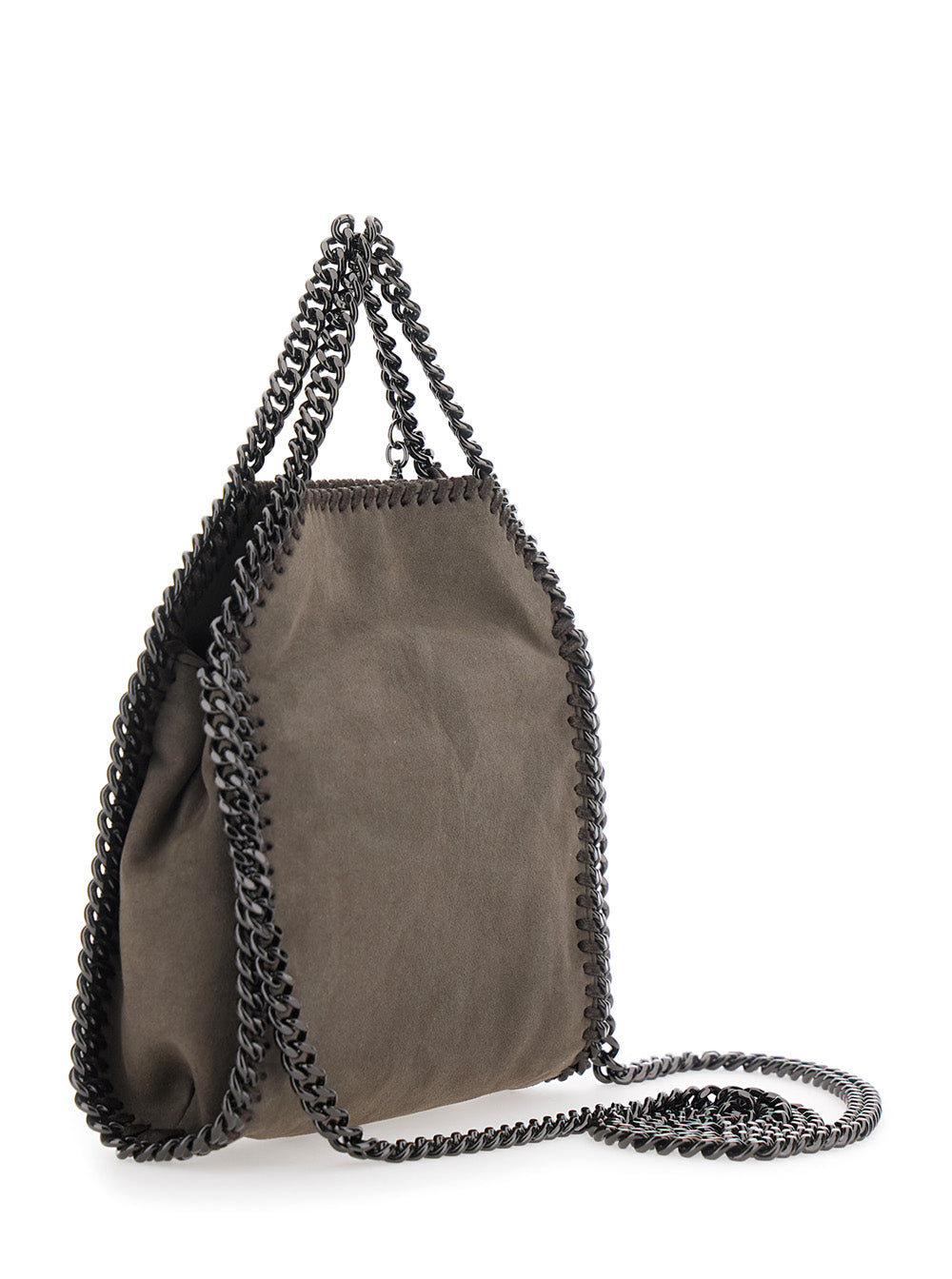 Stella Mccartney Women Falabella Tiny Tote With Tech Fabric In Brown And Unisex STELLA MCCARTNEY