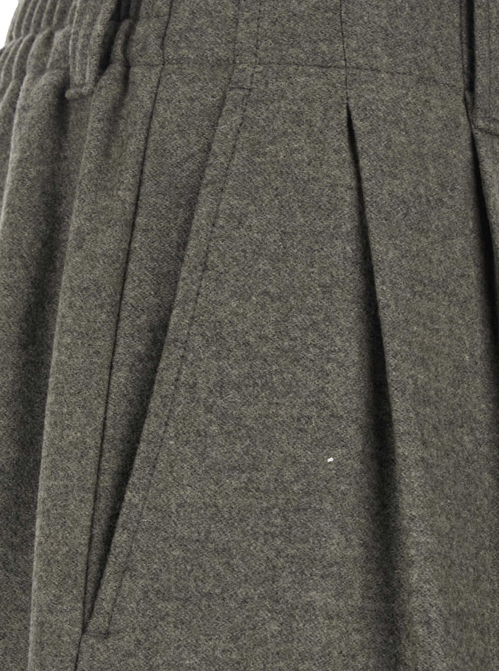 Golden Goose Men Pants Flamnella Di Lana With 100% Virgin Wool Green Woman GOLDEN GOOSE