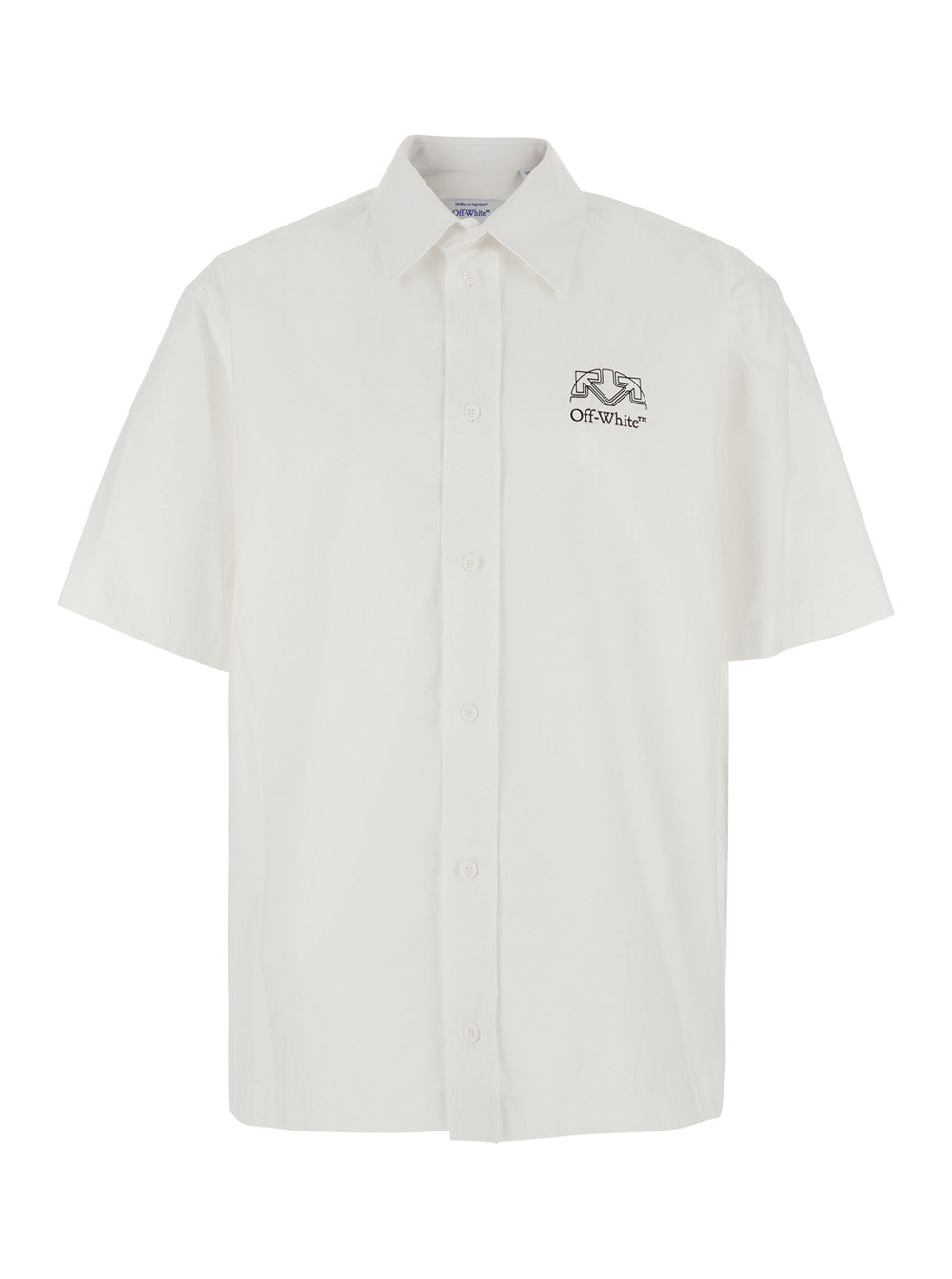 Off-White Men Shirt Off-White With Long Sleeves And Collar In Off-White For Men OFF-WHITE