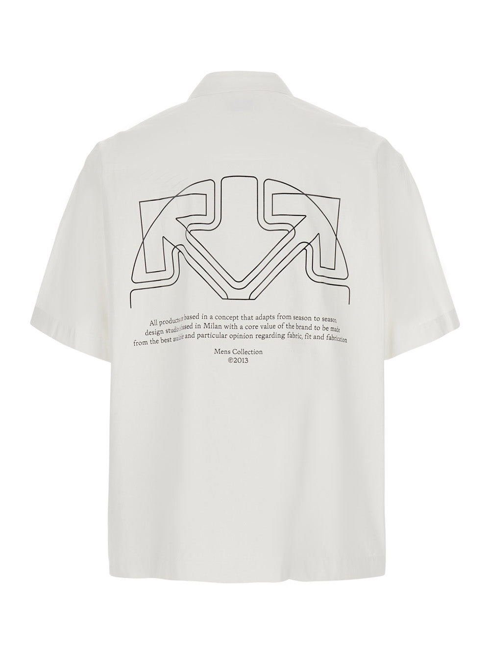 Off-White Men Shirt Off-White With Long Sleeves And Collar In Off-White For Men OFF-WHITE