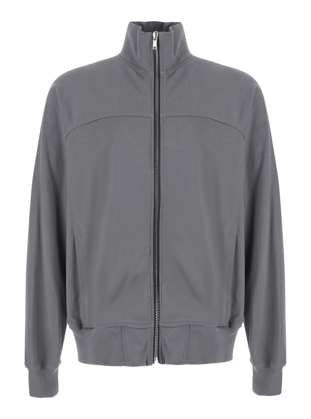 Rick Owens Men Zipfront Jogger With Zip Closure And Logo Gray Unisex RICK OWENS