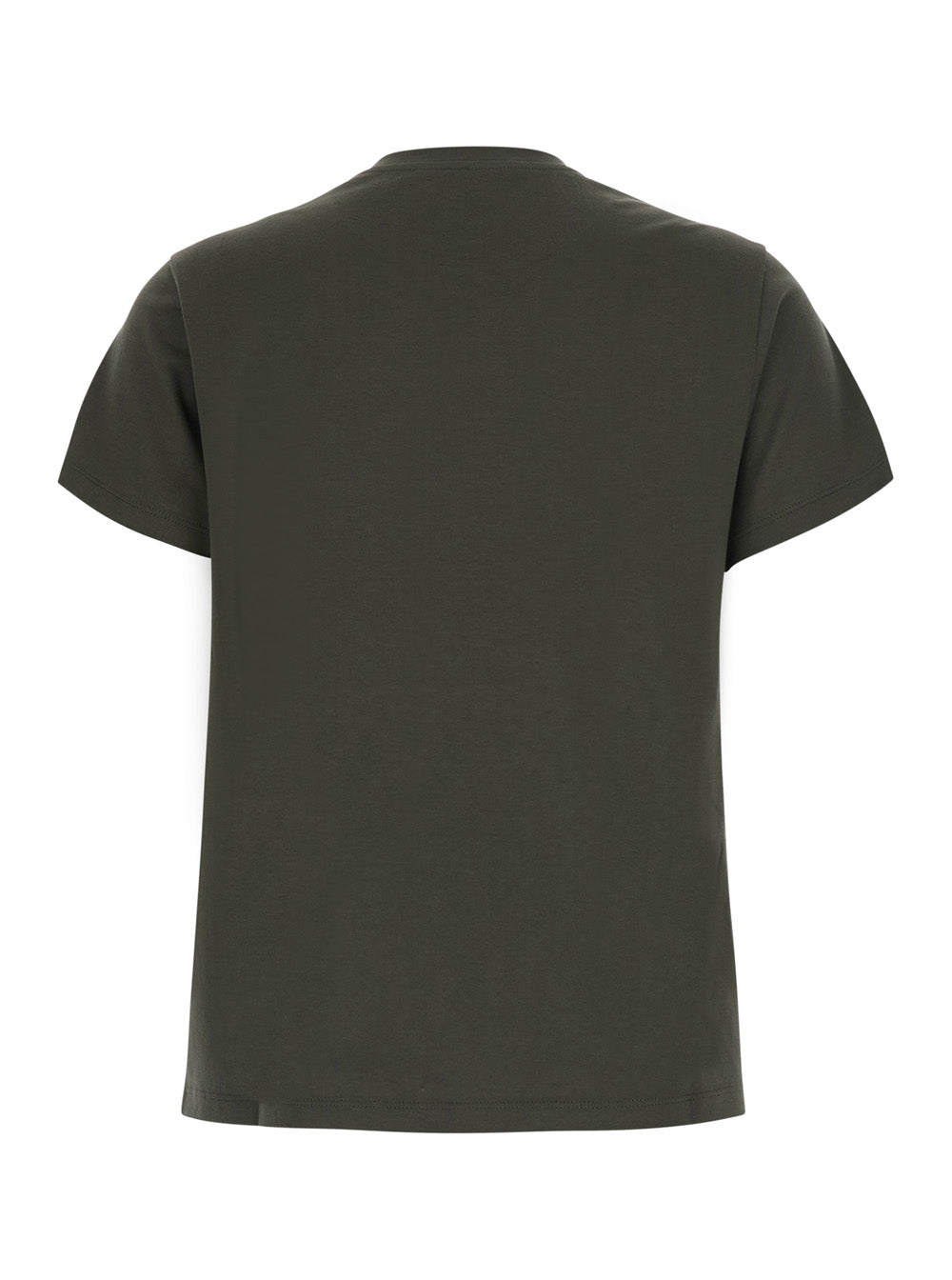 Fendi Women Green Crew Neck T-Shirt With Logo Lettering On The Front In Cotton For Women FENDI