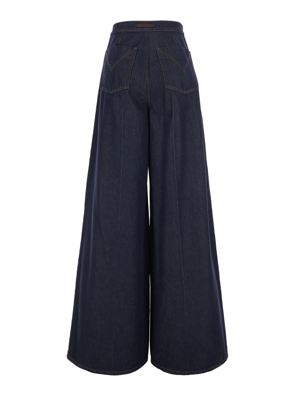 Max Mara Women 'Quatto' Blue High-Waisted Jeans With Wide Leg In Denim For Women MAX MARA