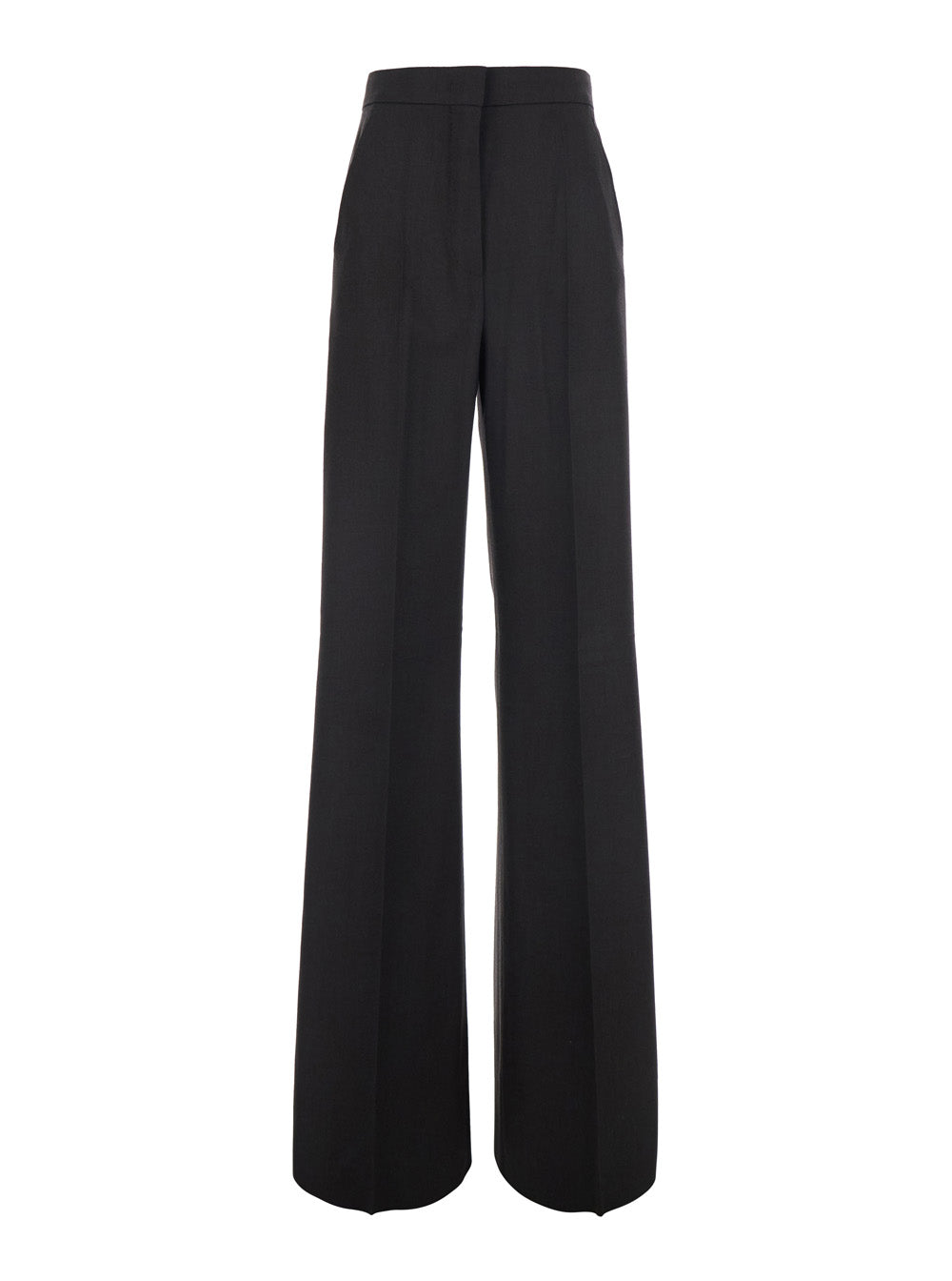 Max Mara Women 'Extra' Brown Trousera With Side Pockets In Stretch Wool For Women MAX MARA