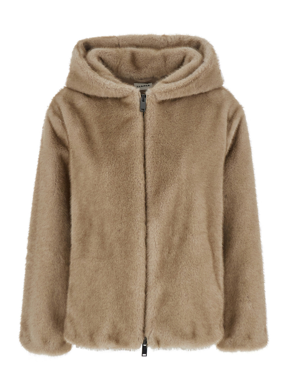 P.A.R.O.S.H. Women Beige Jacket With Front Closure And Long Sleeves In Fabric. Color Beige. Women. P.A.R.O.S.H.