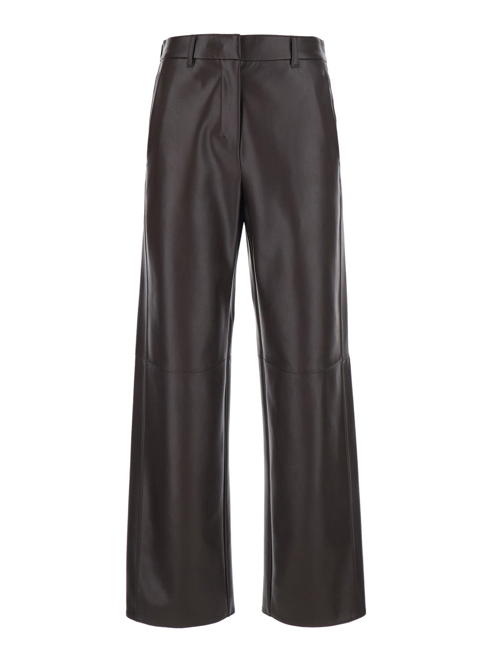 'S Maxmara Women 'Sospiro' Brown Pants With Two Patch Pockets On The In Brown Ecoleather For Women S MAX MARA