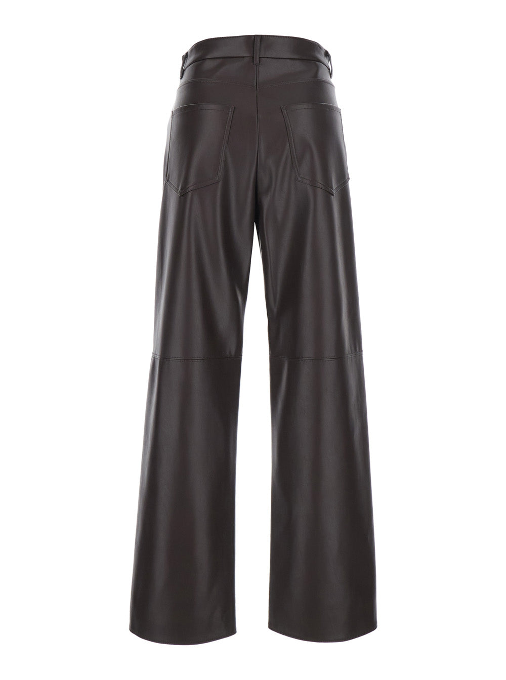 'S Maxmara Women 'Sospiro' Brown Pants With Two Patch Pockets On The In Brown Ecoleather For Women S MAX MARA