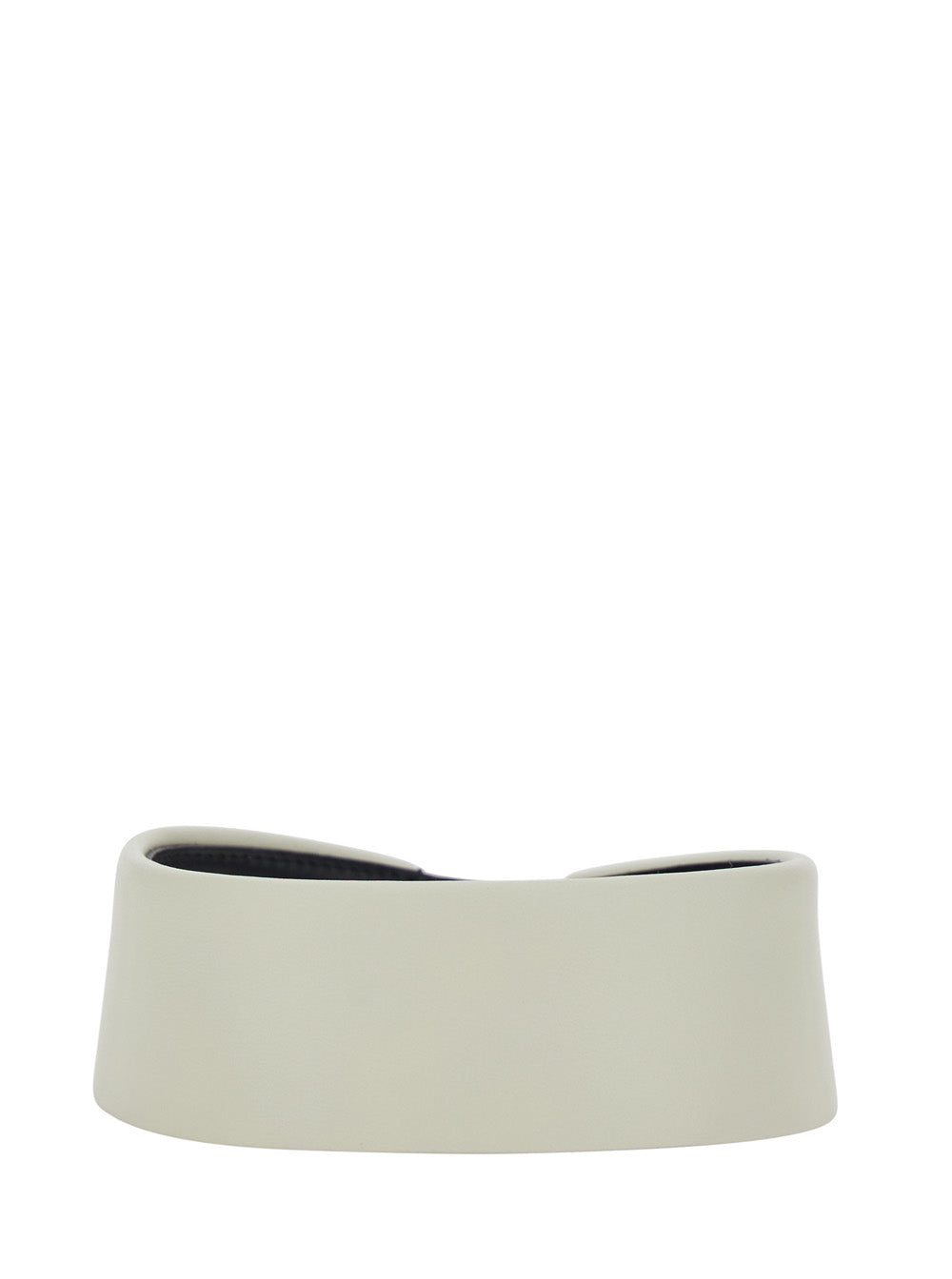 Fendi Women White Collar With Sphere Pendant In Leather For Women FENDI