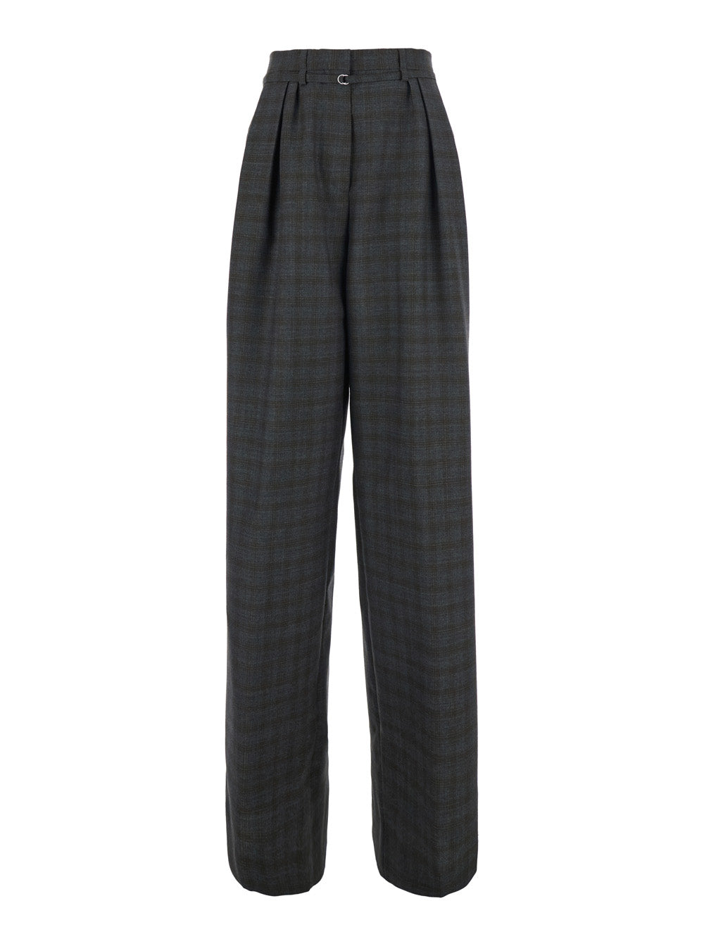 Dries Van Noten Women 'Pecha' Brown High-Waisted Pants With Striped Motif In For Women DRIES VAN NOTEN