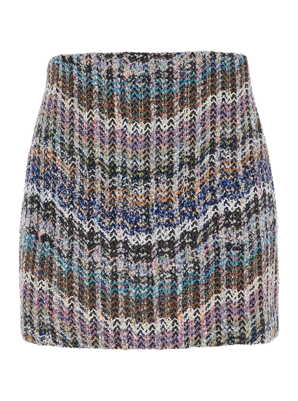Missoni Women Multicolor Skirt With Motif And All-Over Sequins In Fabric Women MISSONI
