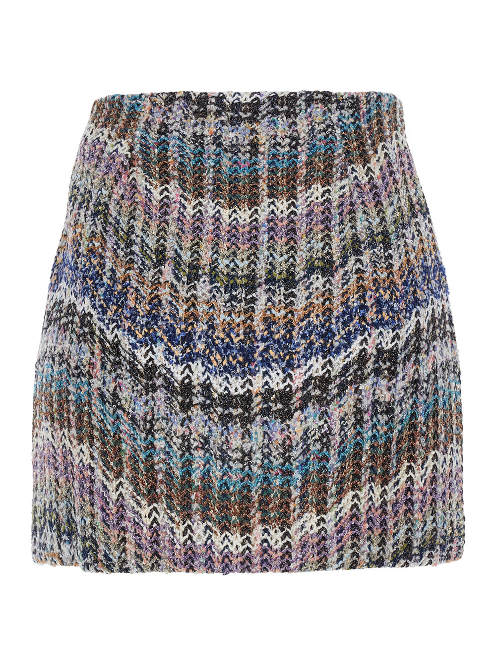 Missoni Women Multicolor Skirt With Motif And All-Over Sequins In Fabric Women MISSONI
