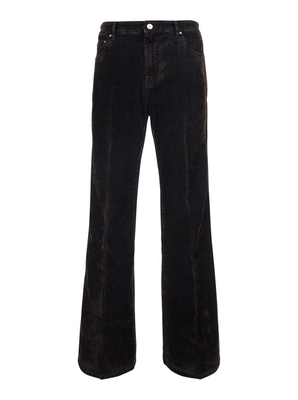 Amiri Men Brown Jeans With Logo Patch On The Back In Denim For Men AMIRI