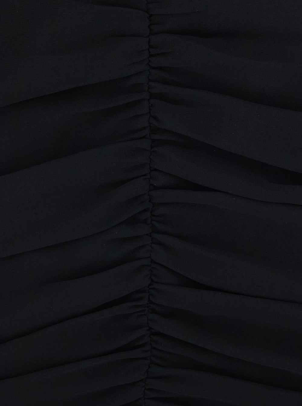 Rotate Women Ruched Mini Dress With Ruched Details, Tech Fabric, Black, Women ROTATE