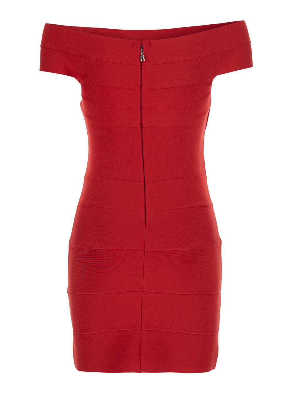 Rotate Women Mini Fitted Knit Dress With A Fitted Design And A Soft Fabric. Red Color. Women ROTATE