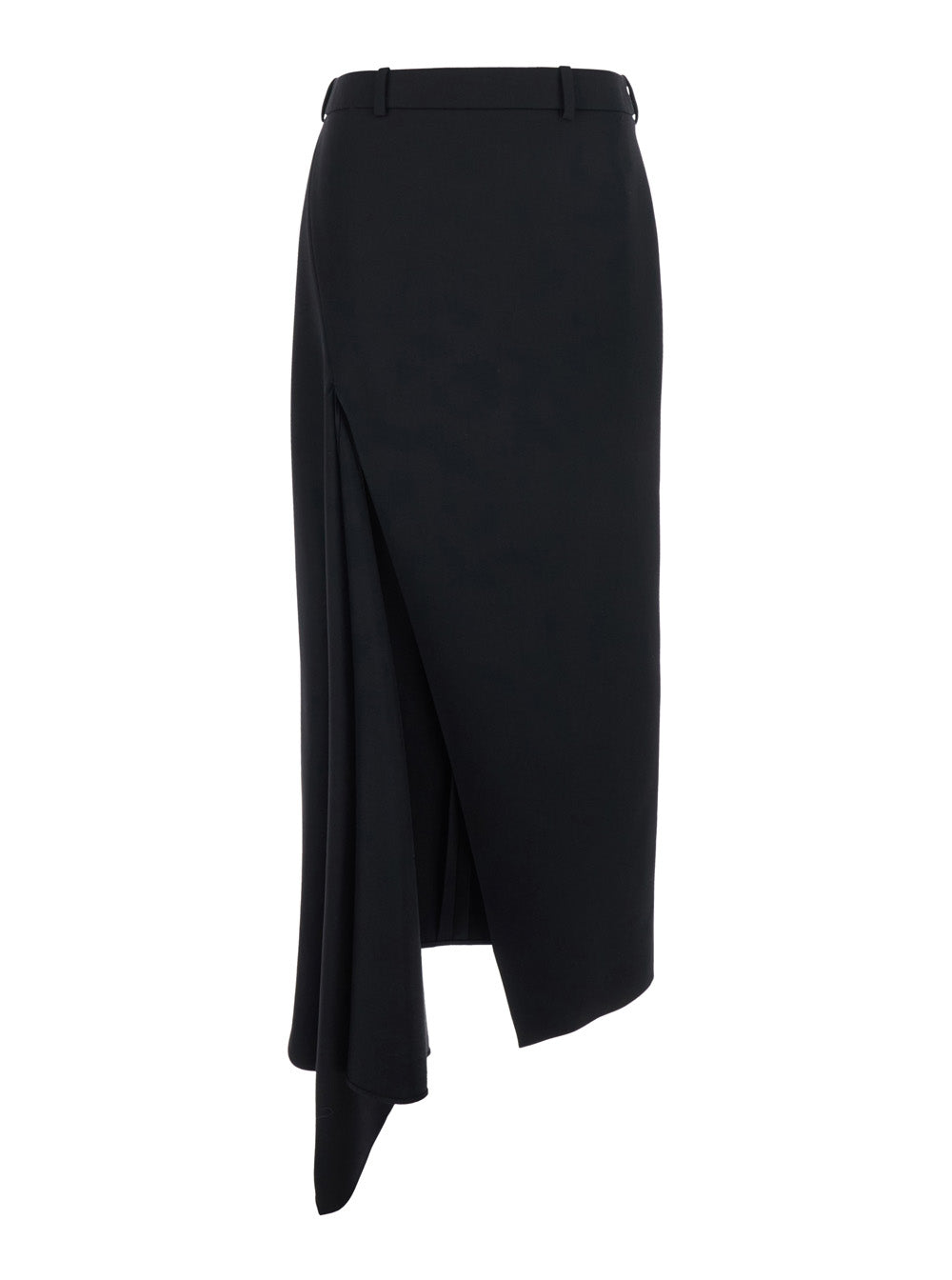 Givenchy Women Black Skirt With Slashed Details. In Wool. Women. GIVENCHY