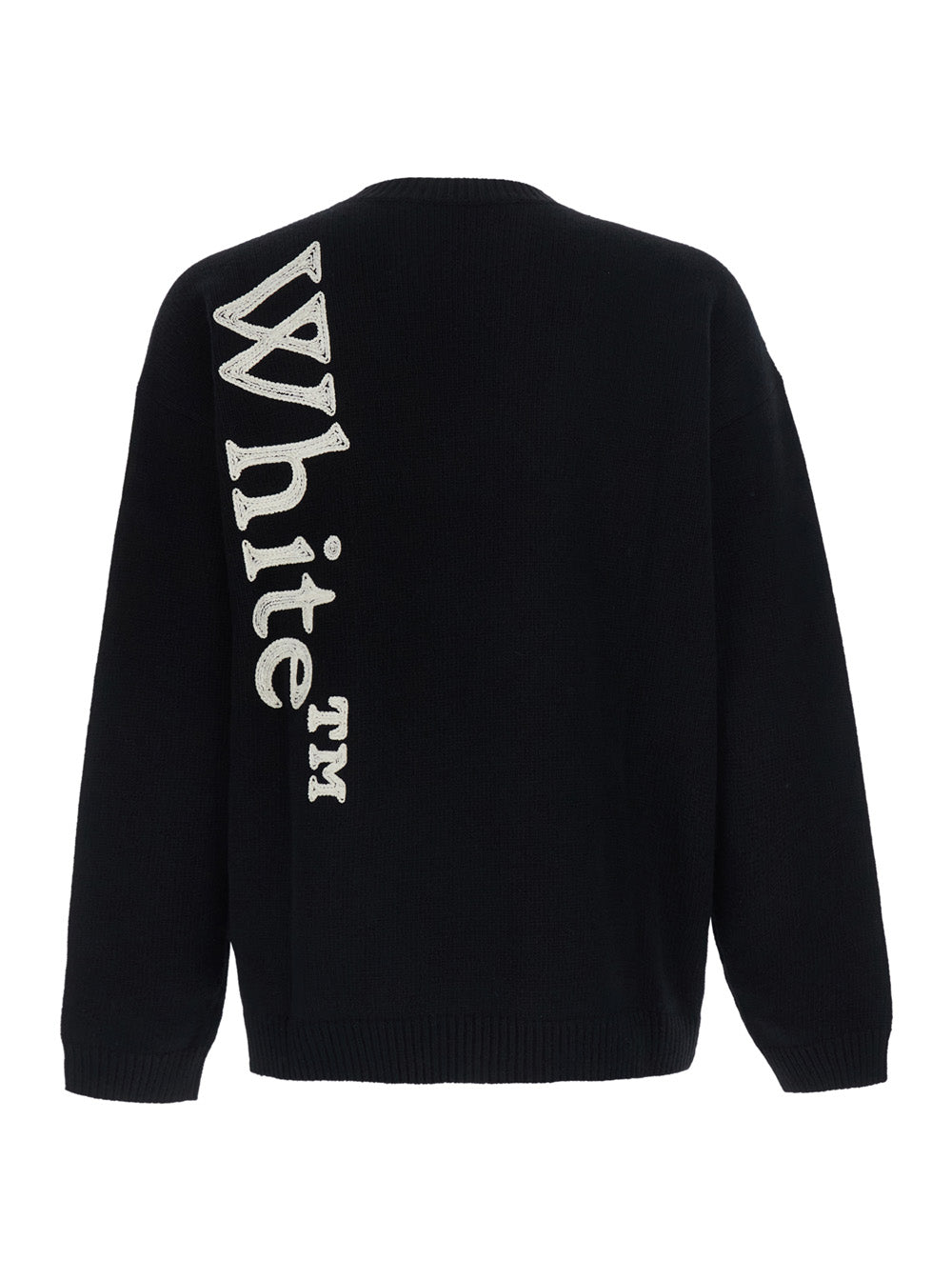 Off-White Men Vertical Bookish T-Shirt With Round Neck And Long Sleeves In Black Cotton Unisex OFF-WHITE