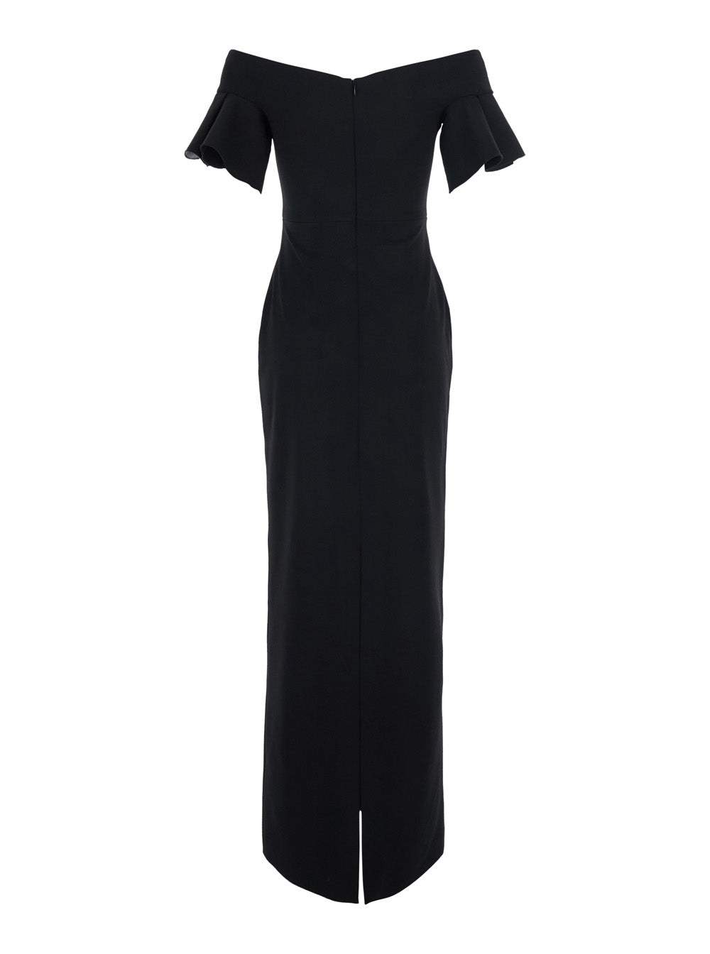 Solace London Women Cielo Maxi Dress - Long Dress With V-Neck And Long Sleeves In Tech Fabric - Women SOLACE LONDON