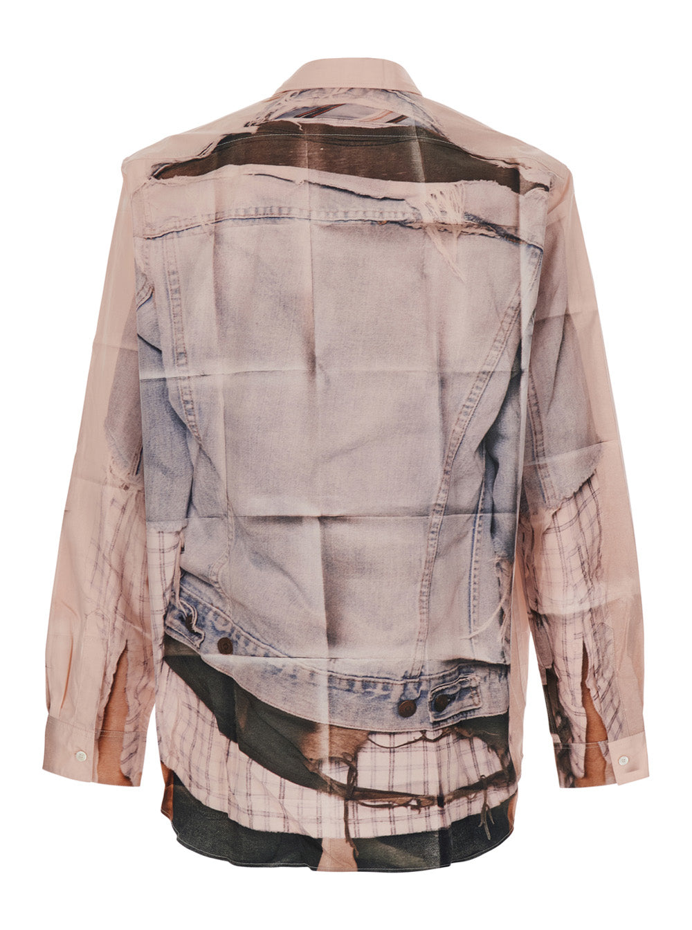 Acne Studios Men Pink Shirt With Collar And Long Sleeves In Fabric ACNE STUDIOS
