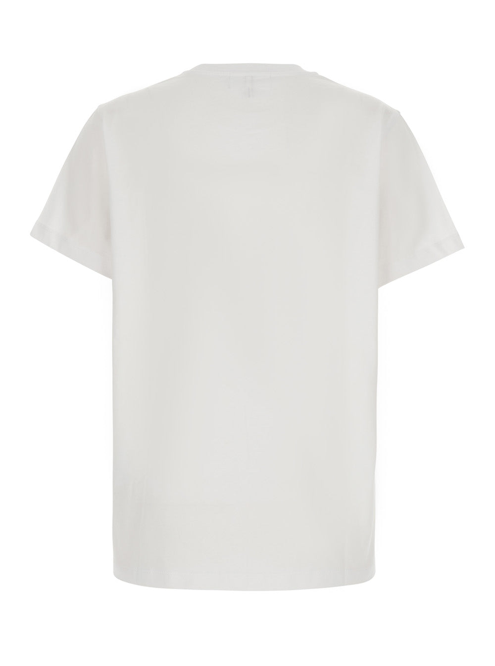 Ganni Women White T-Shirt With Cotton Details GANNI